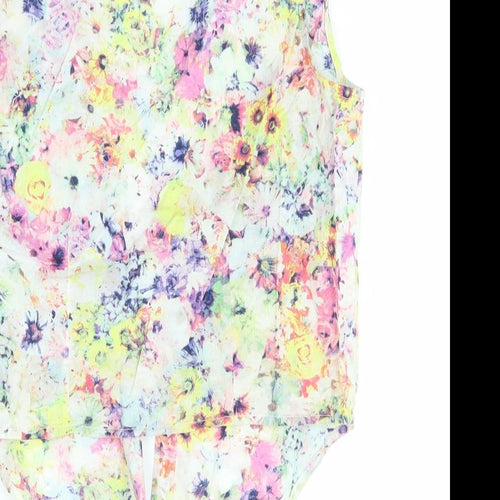 H&M Girls Multicoloured Floral  Basic Blouse Size 12-13 Years
