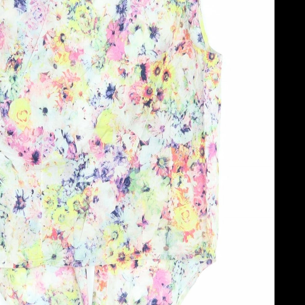 H&M Girls Multicoloured Floral  Basic Blouse Size 12-13 Years