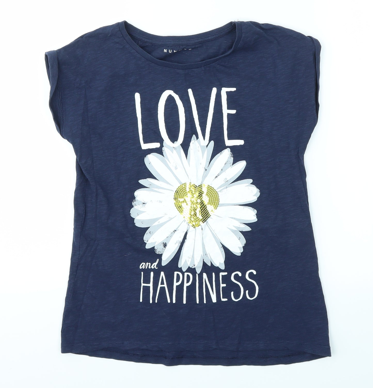 Nutmeg Girls Blue   Basic T-Shirt Size 12-13 Years