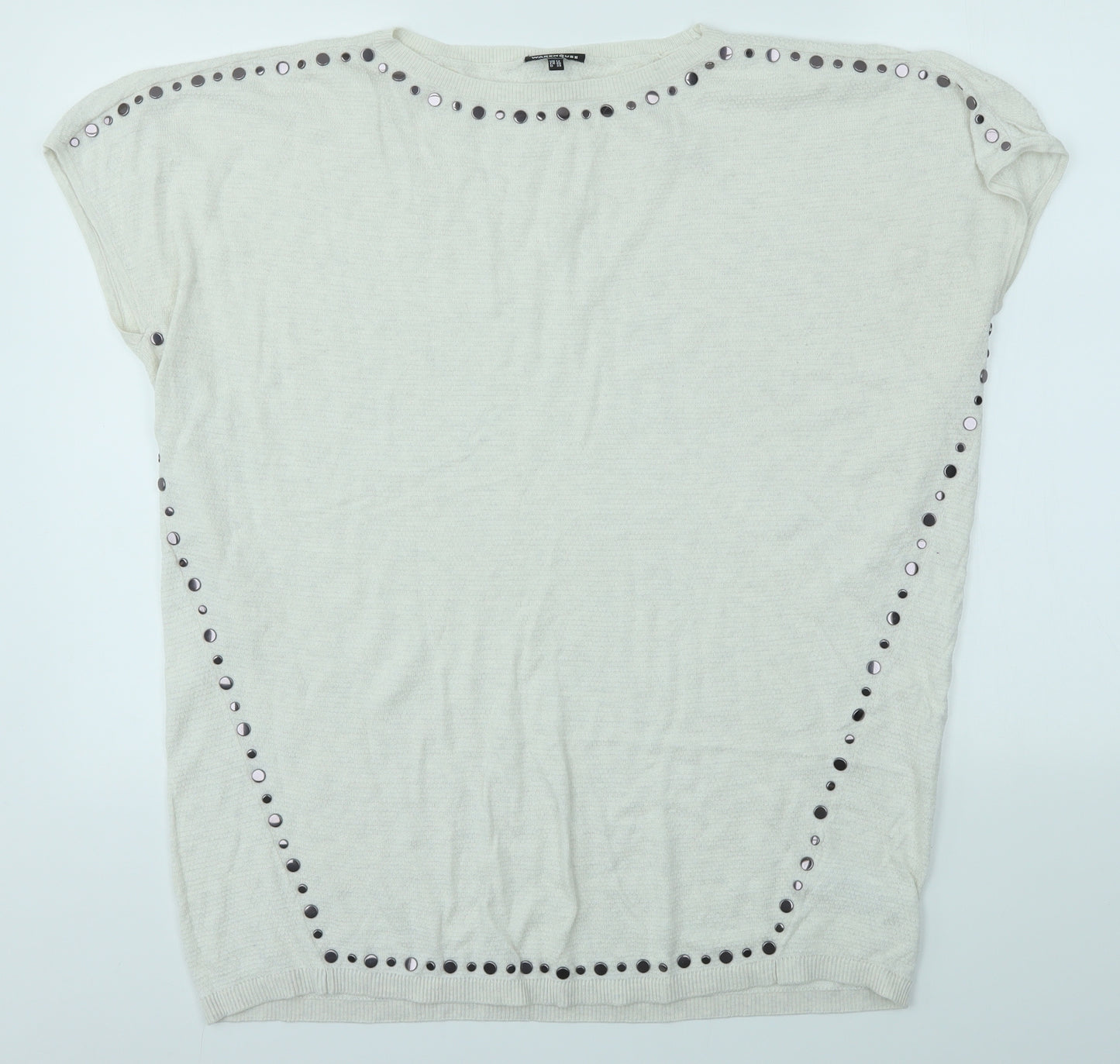 Warehouse Womens White   Basic Blouse Size 12