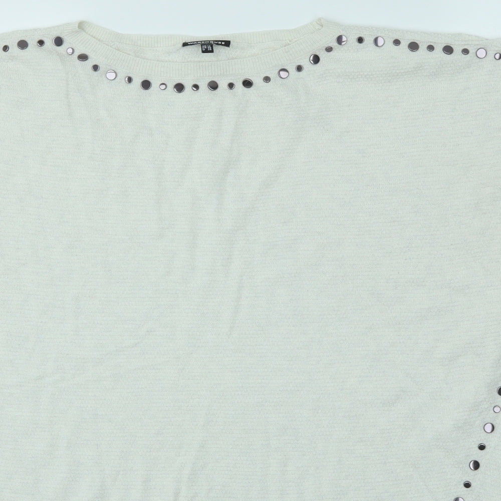 Warehouse Womens White   Basic Blouse Size 12