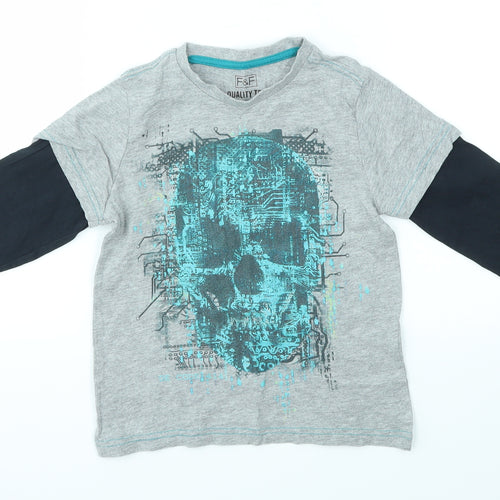 F&F Boys Multicoloured   Basic T-Shirt Size 5-6 Years