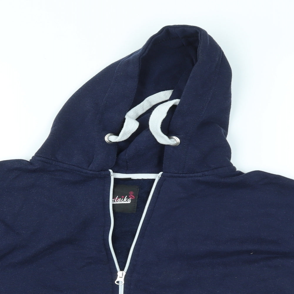 MALAIKA Girls Blue   Full Zip Hoodie Size 13 Years