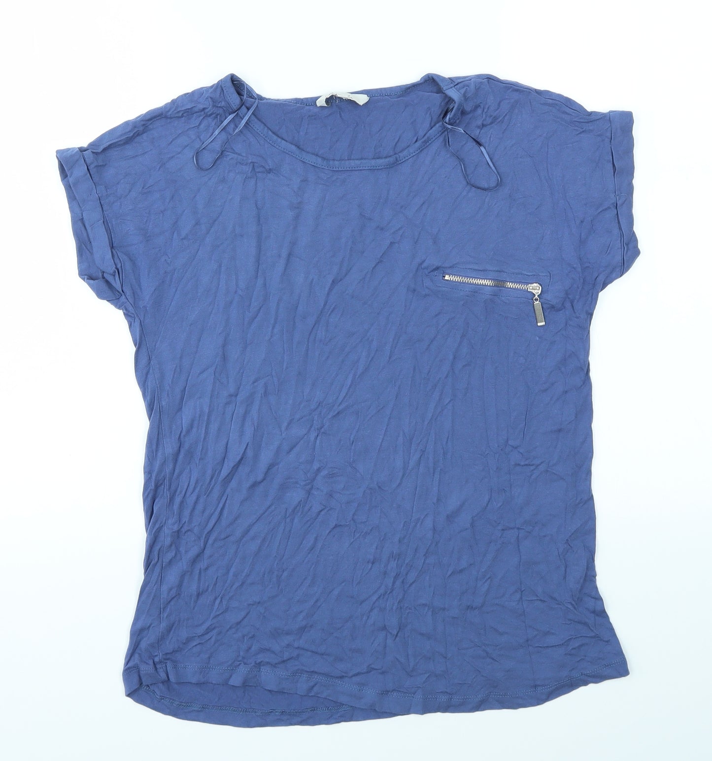 Peacocks Womens Blue   Basic T-Shirt Size 12