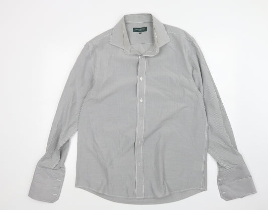 Greenwoods Mens Multicoloured Striped   Dress Shirt Size 16.5