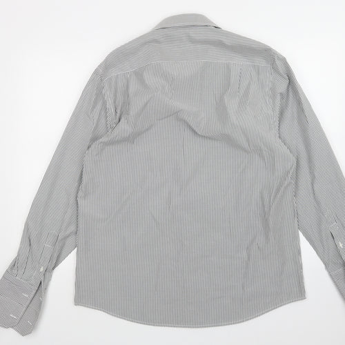 Greenwoods Mens Multicoloured Striped   Dress Shirt Size 16.5