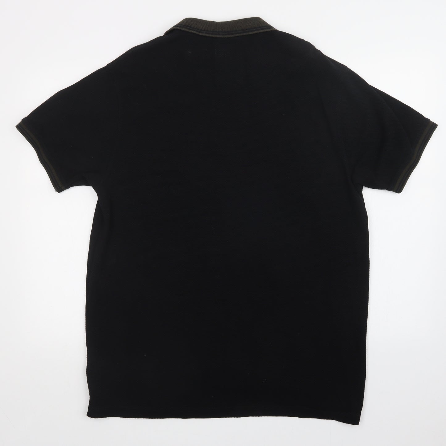 Luke Mens Black    Polo Size S