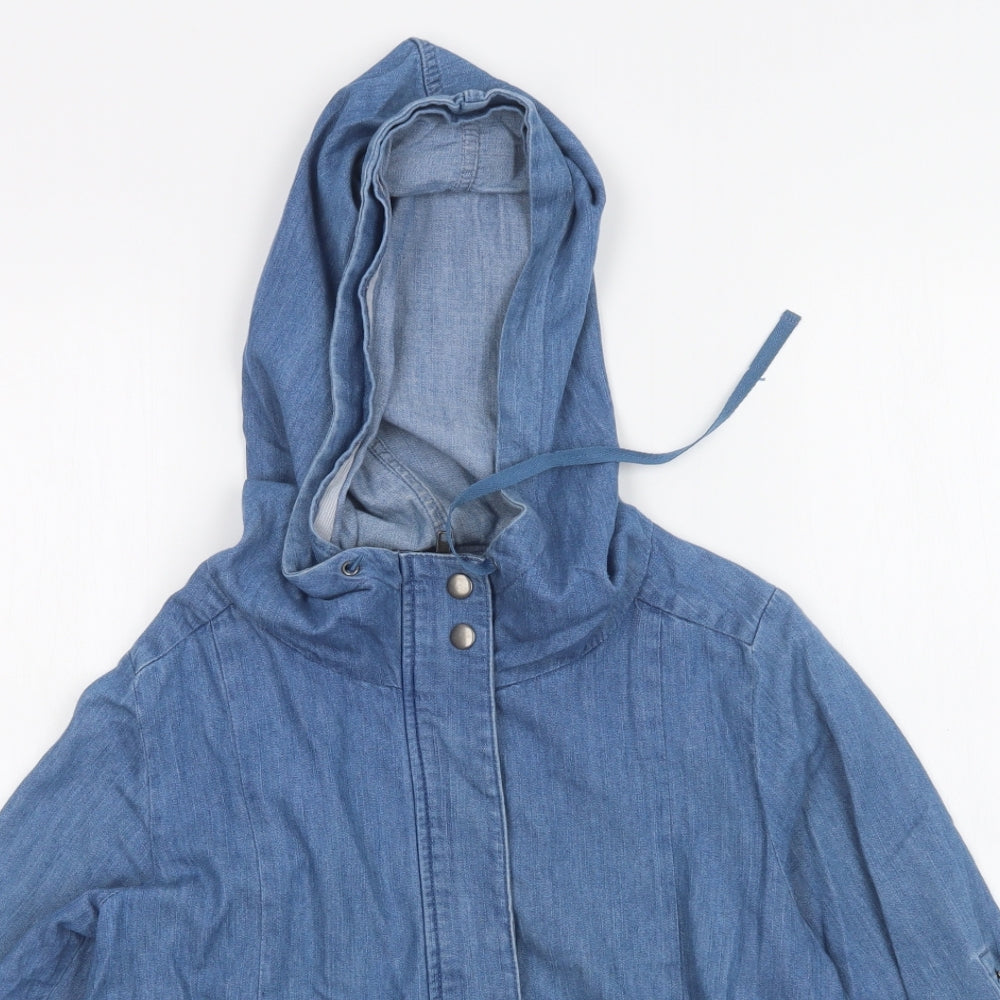 lowrys farm Womens Blue  Denim Jacket  Size M