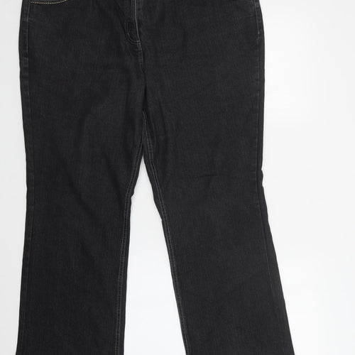 BM Womens Black   Bootcut Jeans Size 20 L30 in