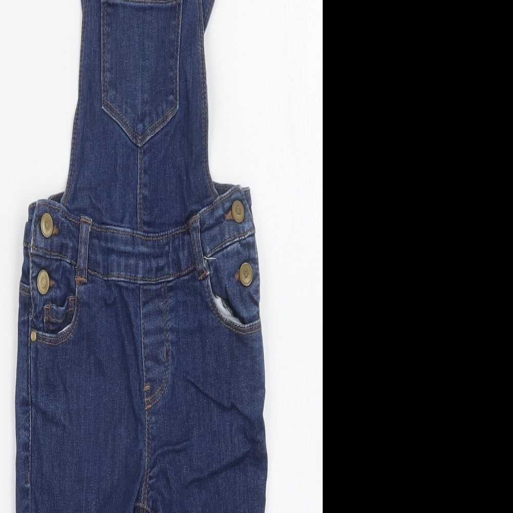 R Essentials Girls Blue   Dungaree One-Piece Size 4-5 Years