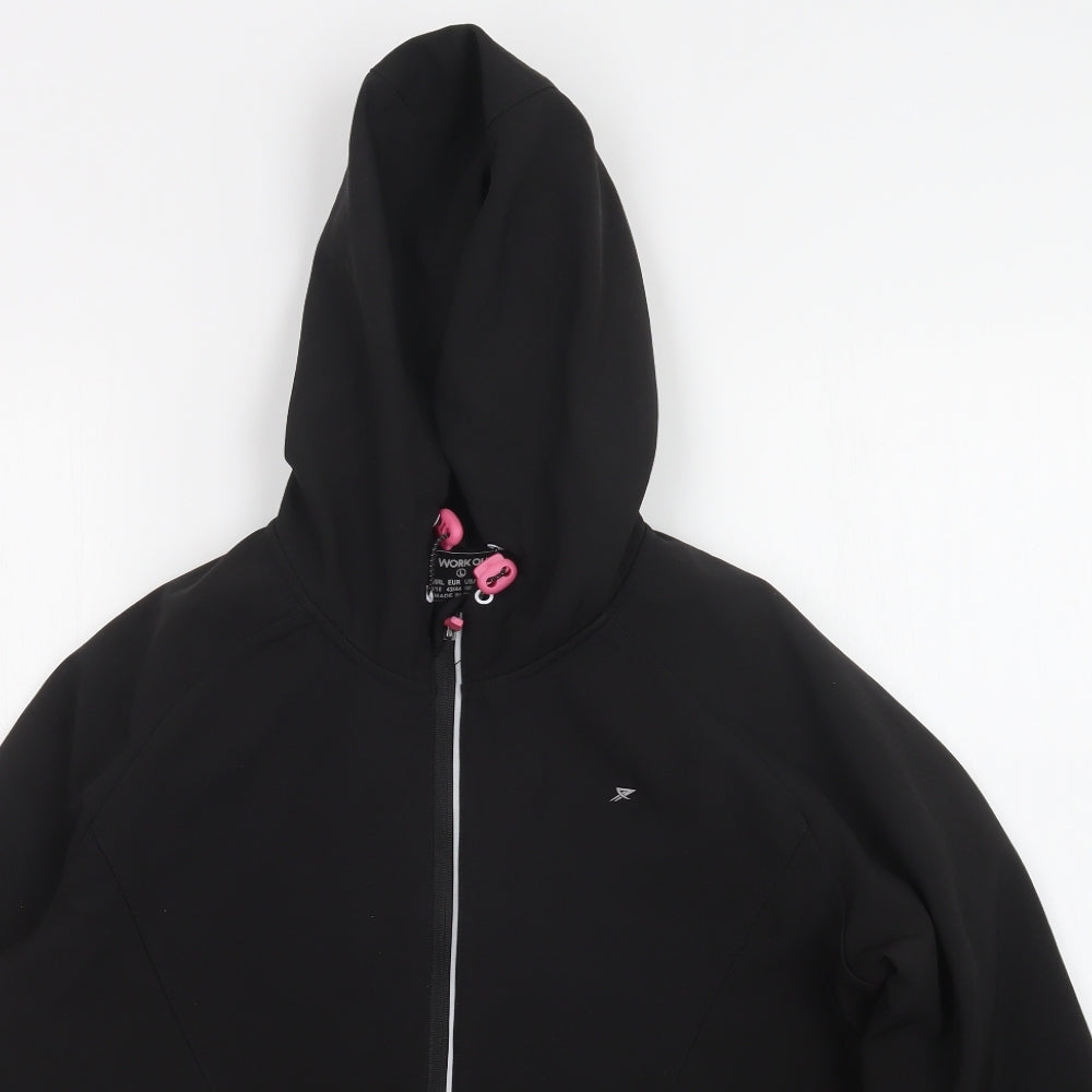 Workout Womens Black   Jacket  Size L