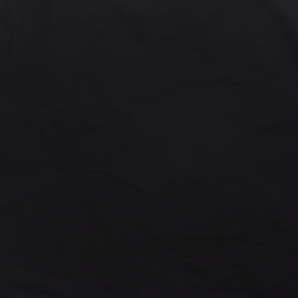 TU Womens Black Floral  Pullover Sweatshirt Size 16