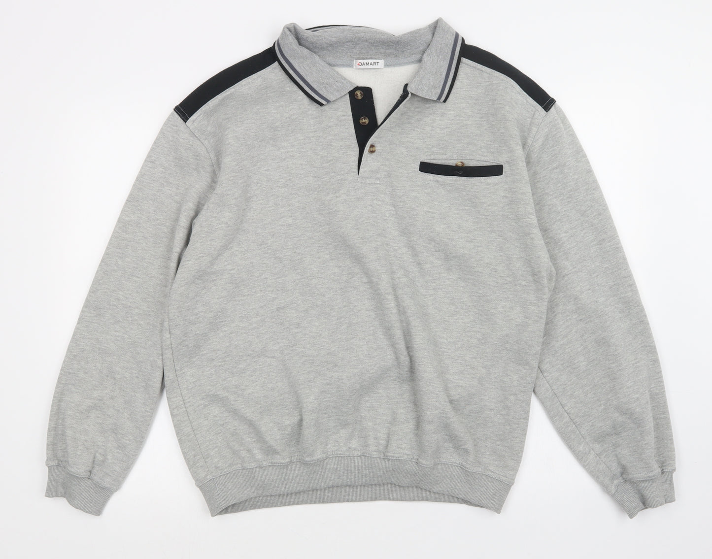 Damart Mens Grey   Pullover Sweatshirt Size L