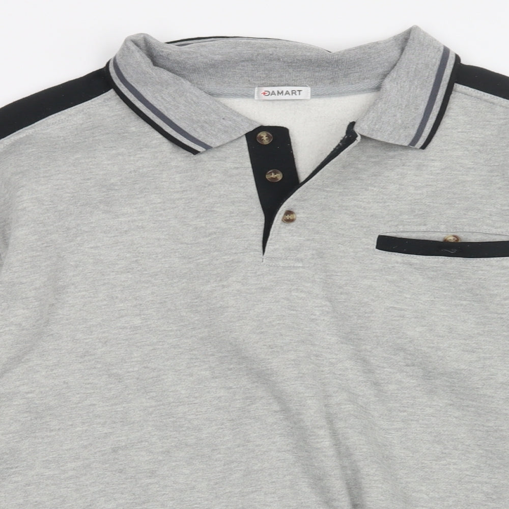 Damart Mens Grey   Pullover Sweatshirt Size L