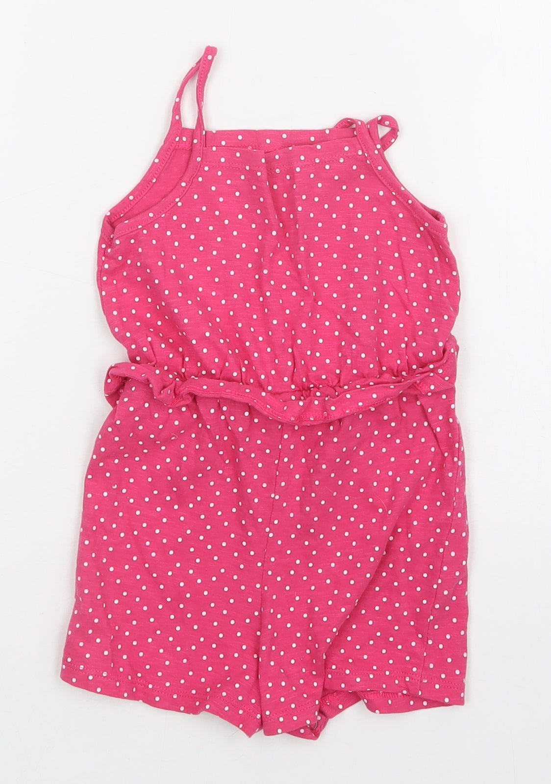 Matalan Baby Pink Polka Dot  Romper One-Piece Size 18-24 Months