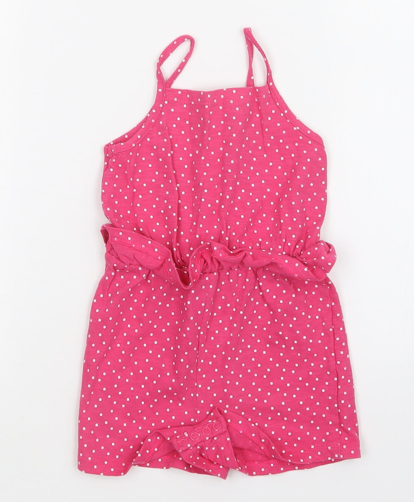 Matalan Baby Pink Polka Dot  Romper One-Piece Size 18-24 Months