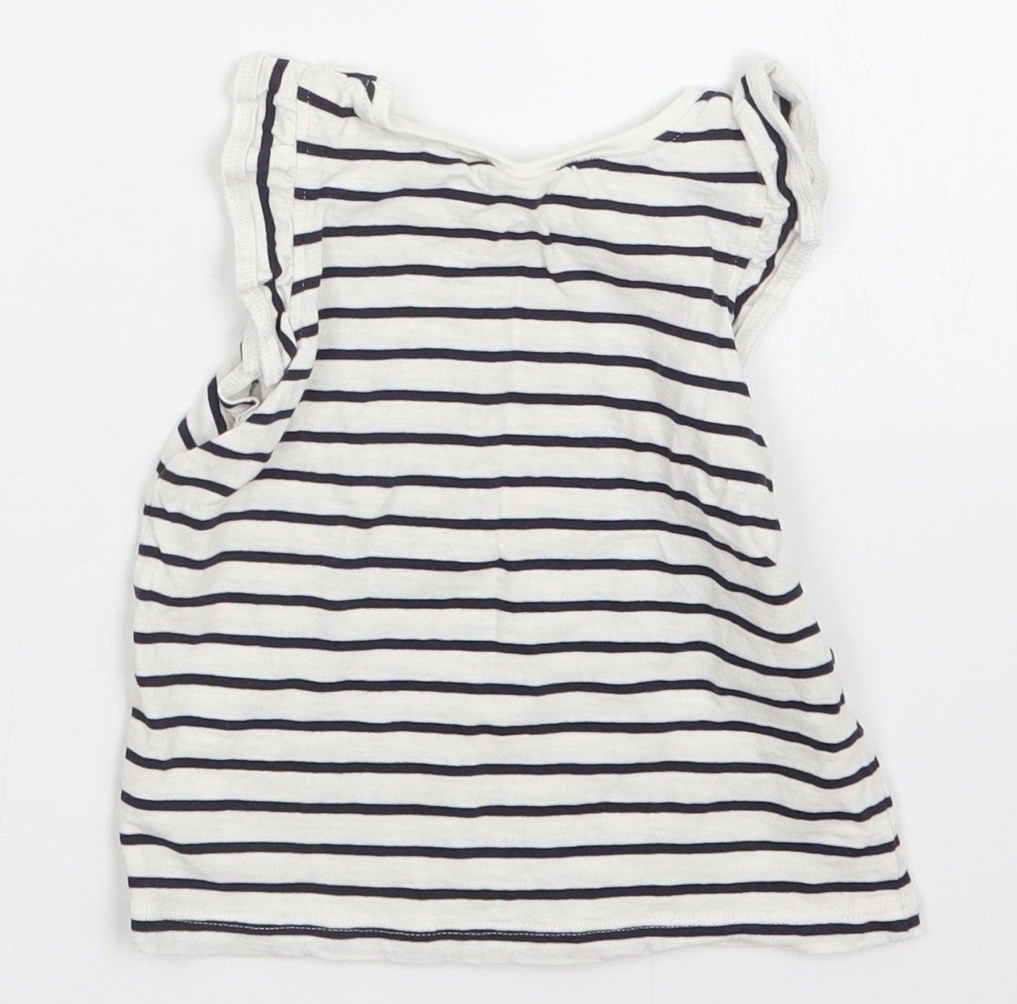 NEXT Girls Multicoloured Striped  Basic T-Shirt Size 24 Months