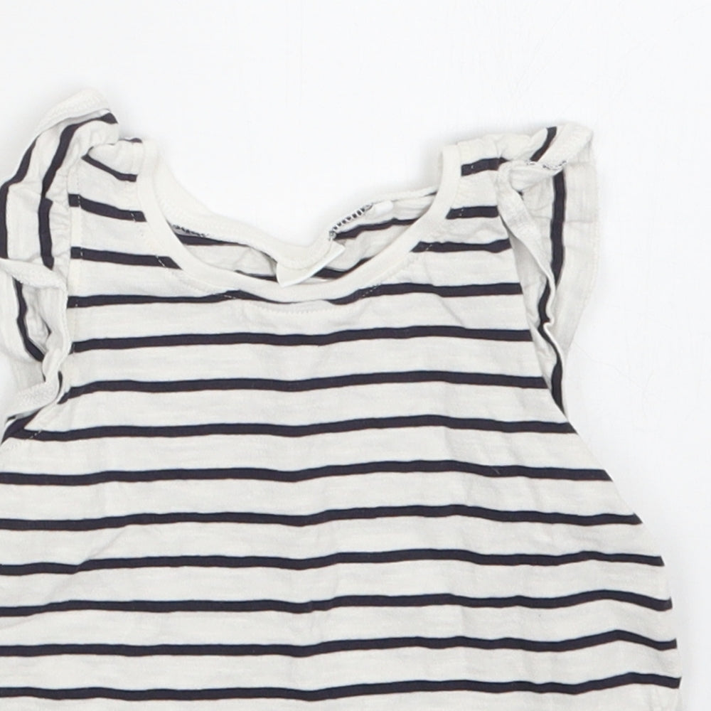 NEXT Girls Multicoloured Striped  Basic T-Shirt Size 24 Months