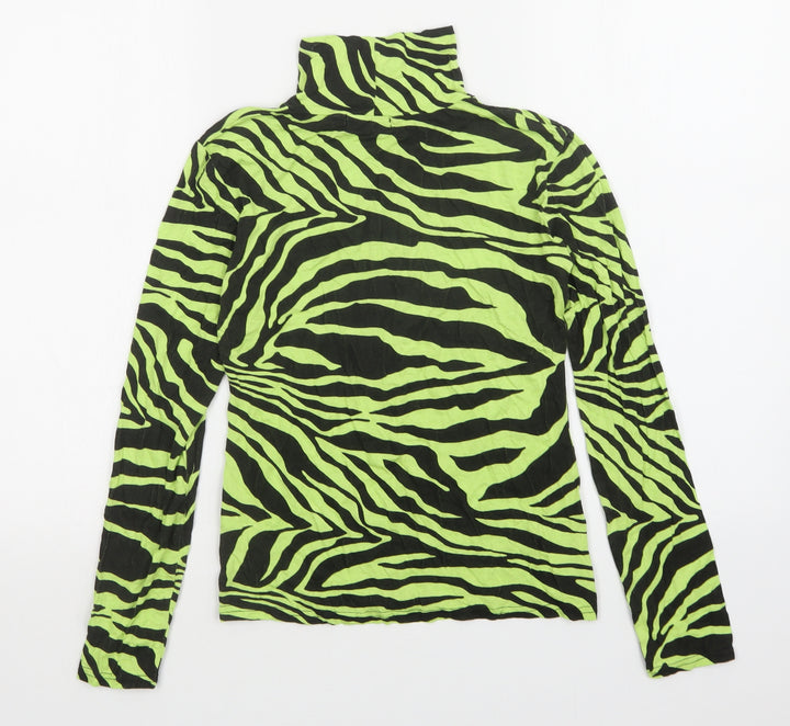 PRETTYLITTLETHING Womens Multicoloured Animal Print  Pullover Jumper Size 8