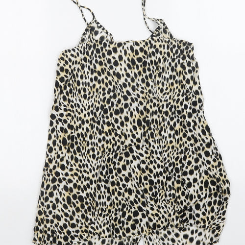 Motel Womens Multicoloured Animal Print  Basic Tank Size S