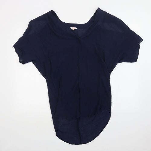 Papaya Womens Blue   Basic Blouse Size M
