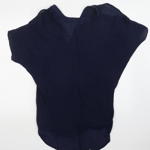 Papaya Womens Blue   Basic Blouse Size M