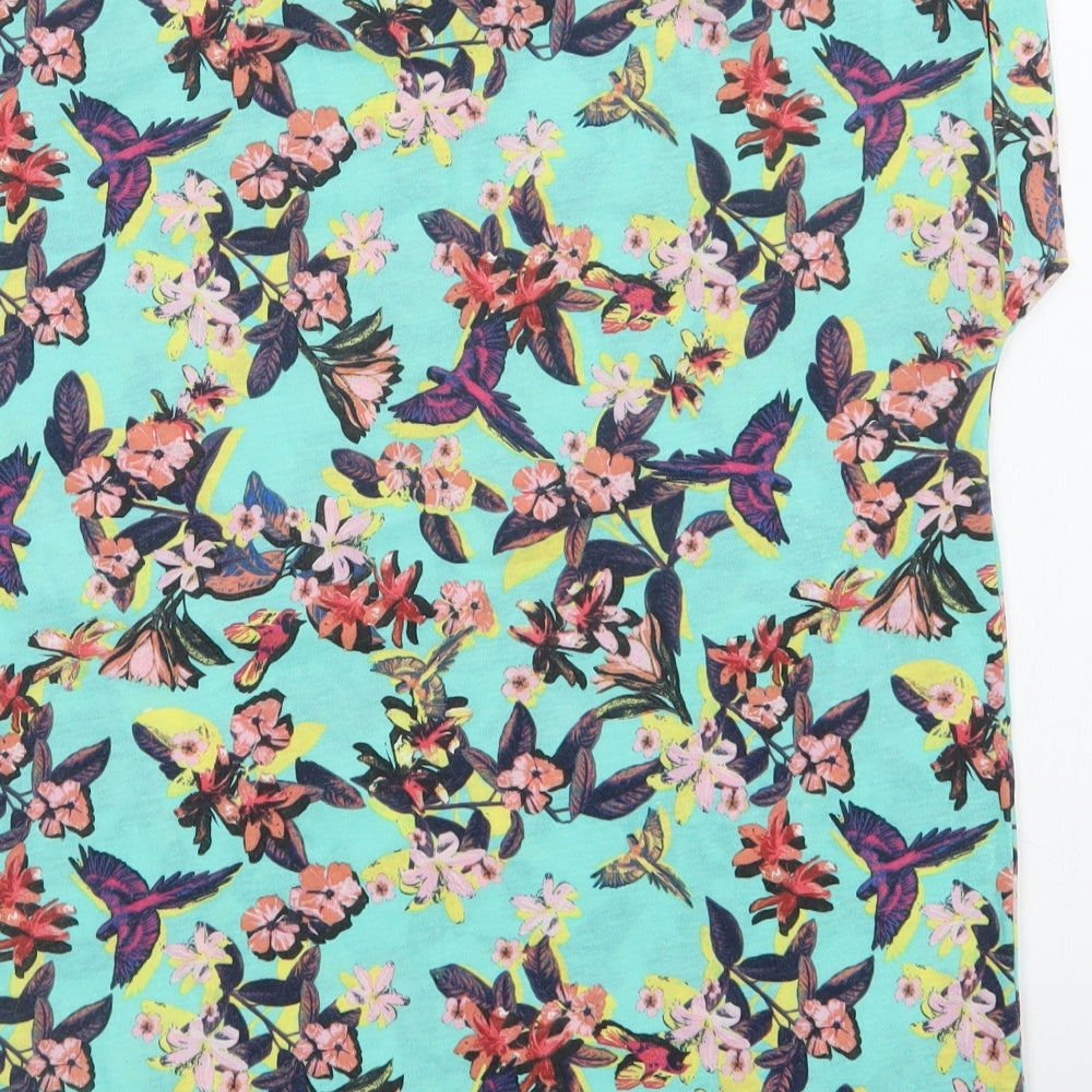 George Womens Multicoloured Floral  Basic T-Shirt Size 12