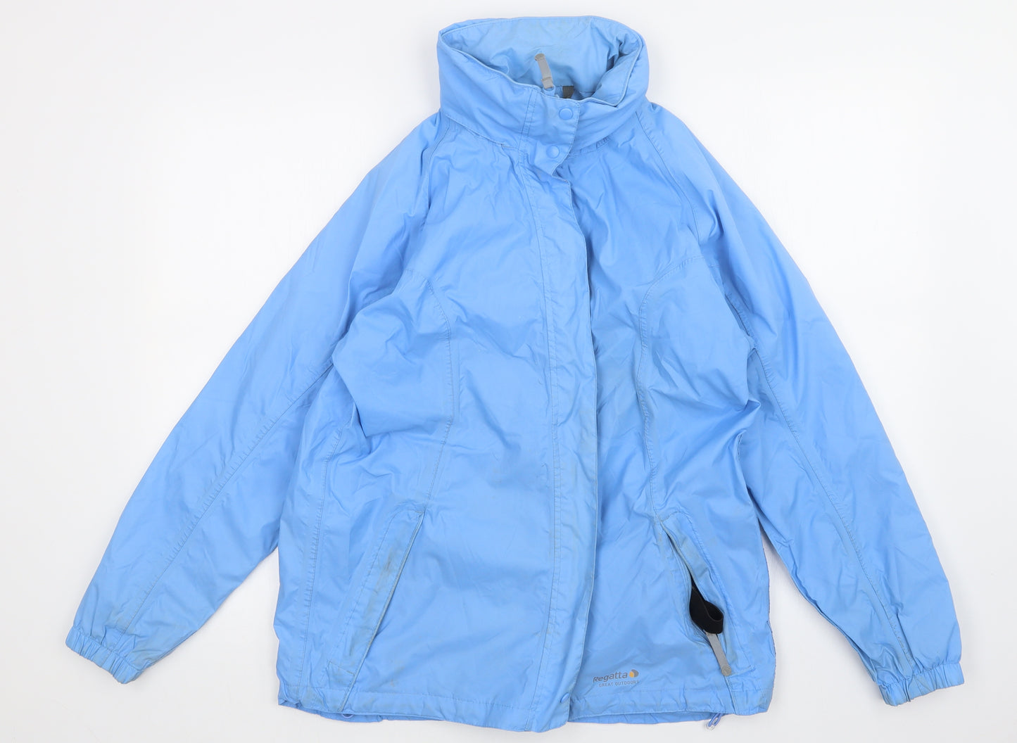 Regatta Womens Blue   Rain Coat Coat Size 14