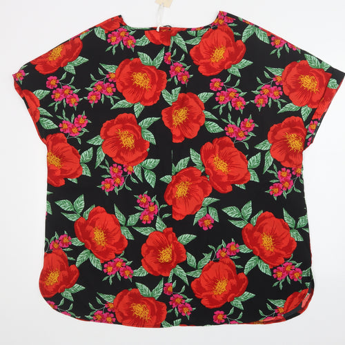 CAPSULE Womens Multicoloured Floral  Basic Blouse Size 24