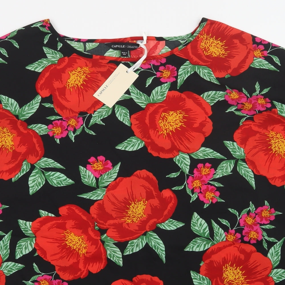 CAPSULE Womens Multicoloured Floral  Basic Blouse Size 24