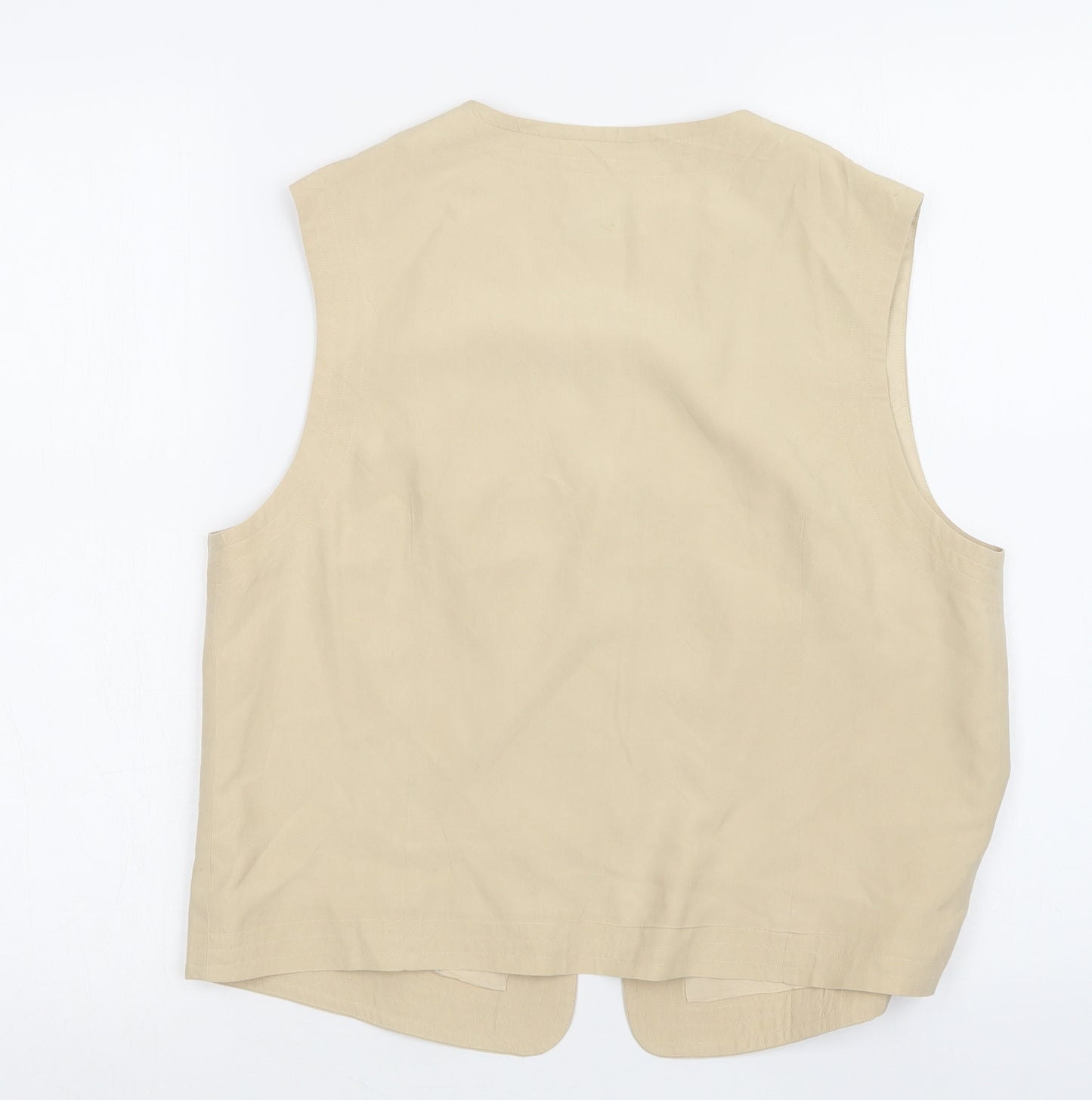 PLANET Womens Beige    Suit Waistcoat Size 14