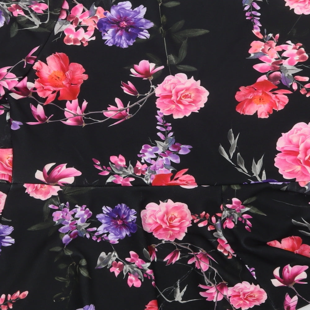 Simply Be Womens Multicoloured Floral  Basic Blouse Size 24