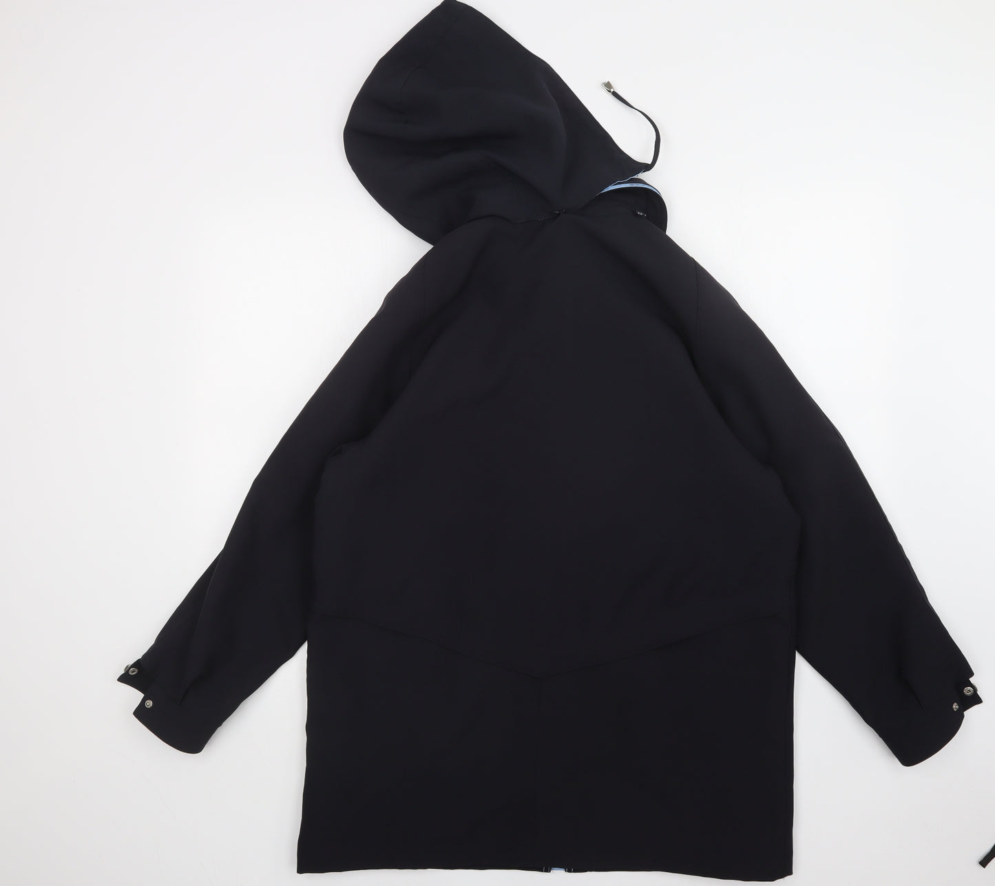 DAVID BARRY Womens Black   Overcoat Coat Size 14