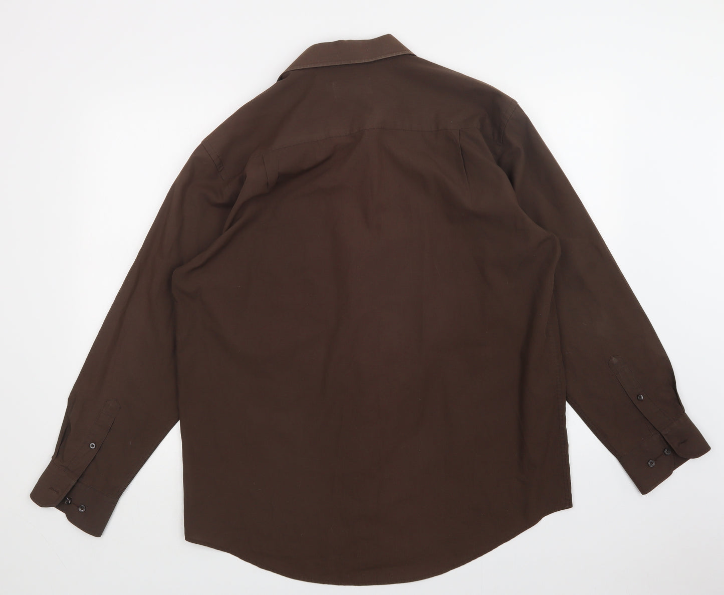 F&F Mens Brown    Dress Shirt Size 16.5