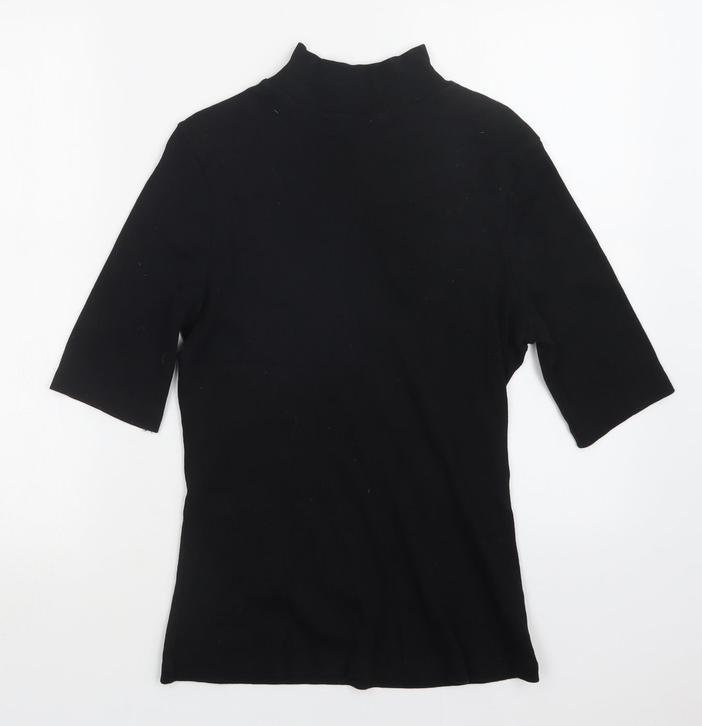 George Womens Black   Basic T-Shirt Size 16