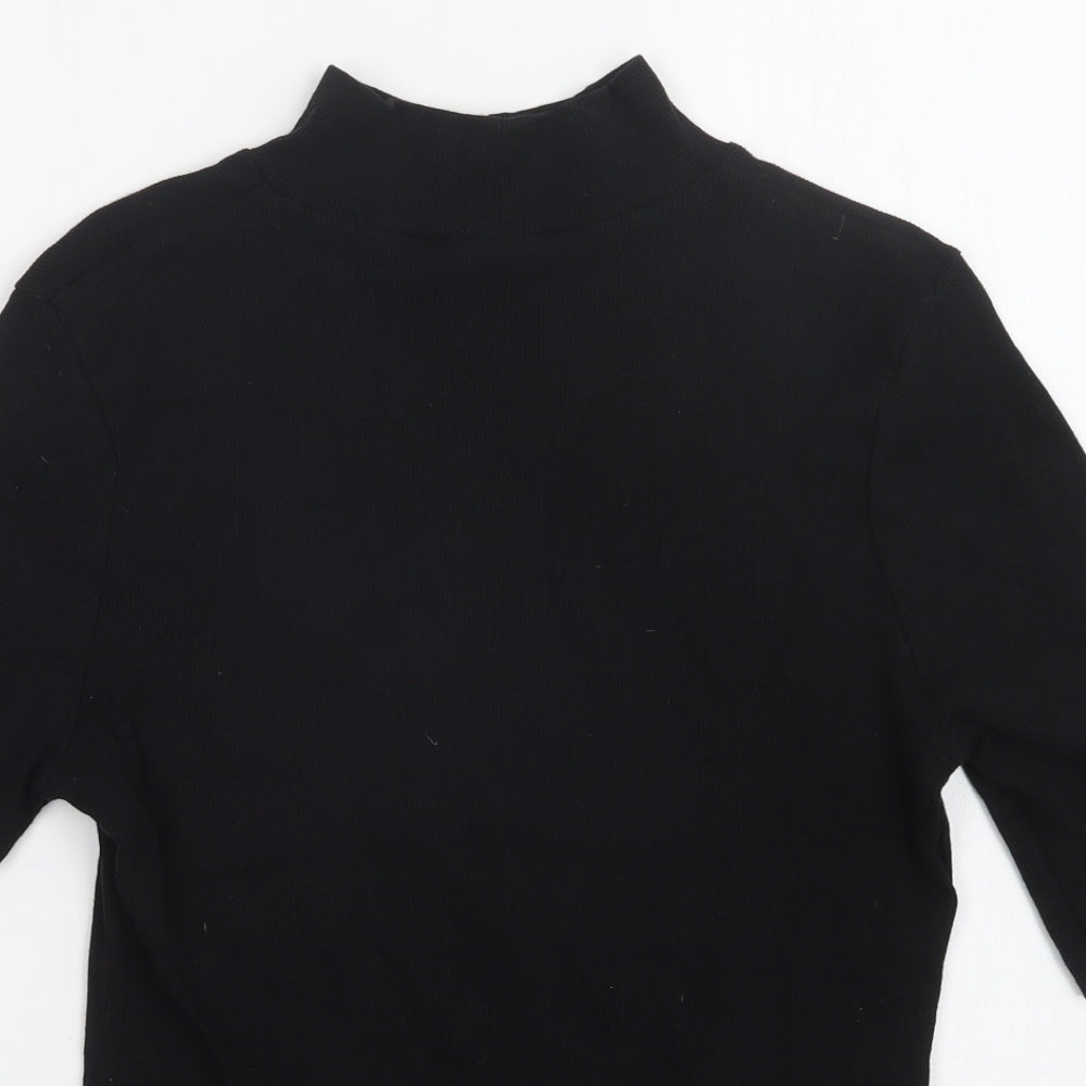 George Womens Black   Basic T-Shirt Size 16