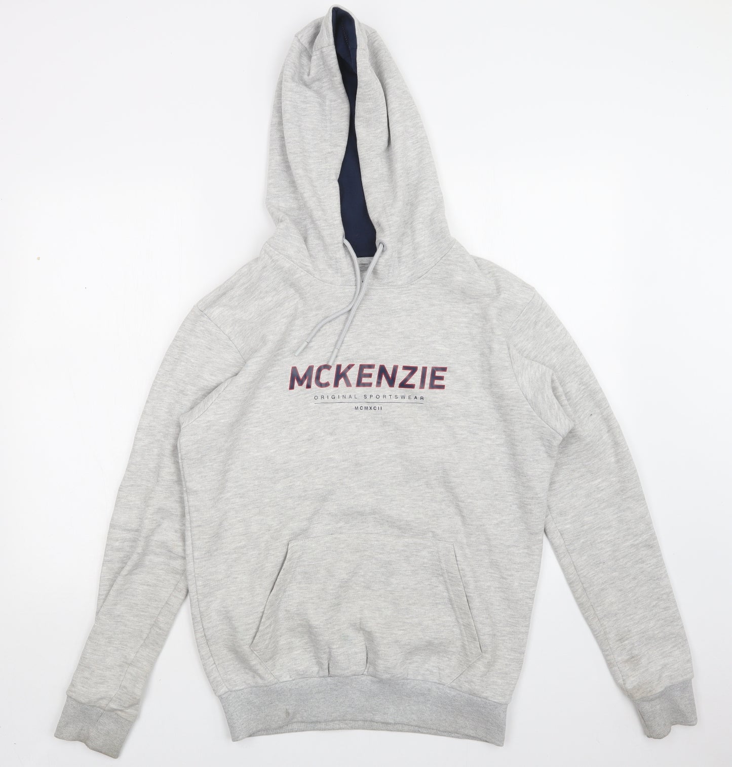 McKenzie Mens Grey   Pullover Hoodie Size M