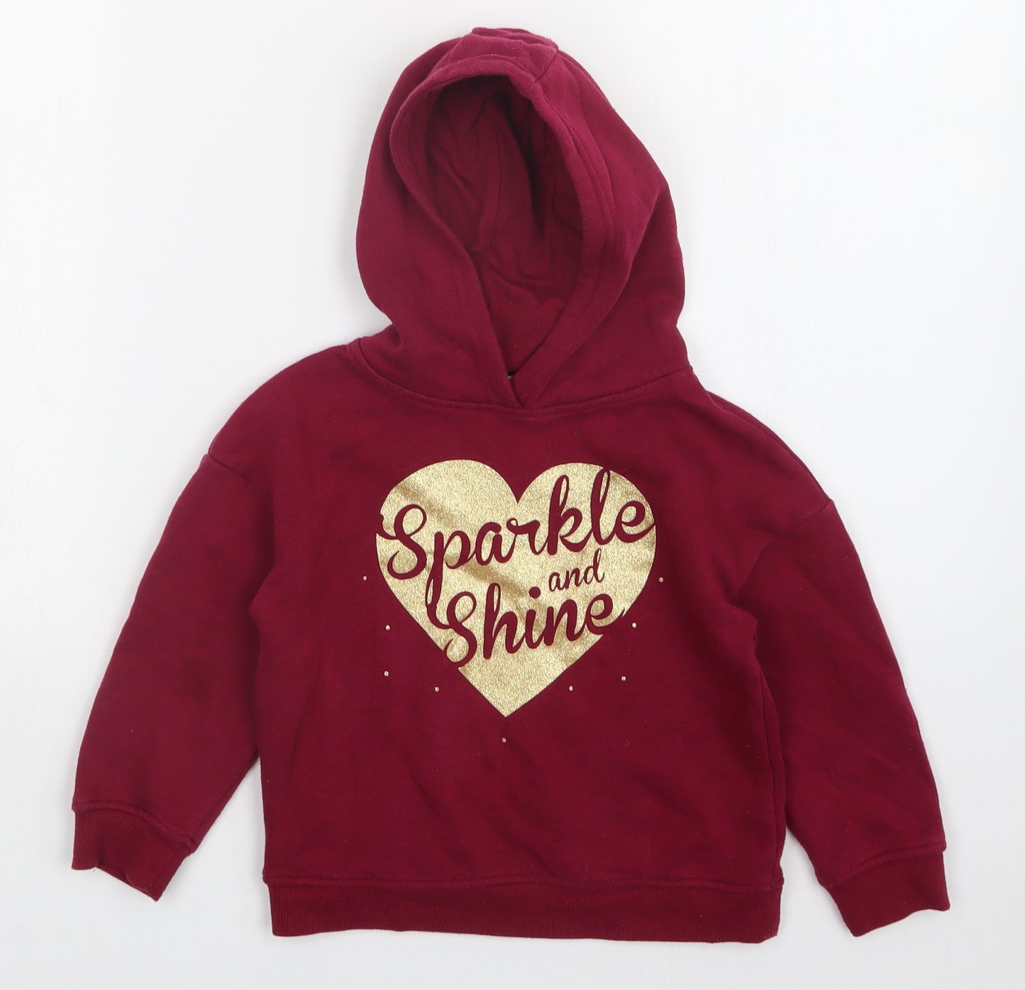 Primark Girls Purple   Pullover Hoodie Size 4-5 Years