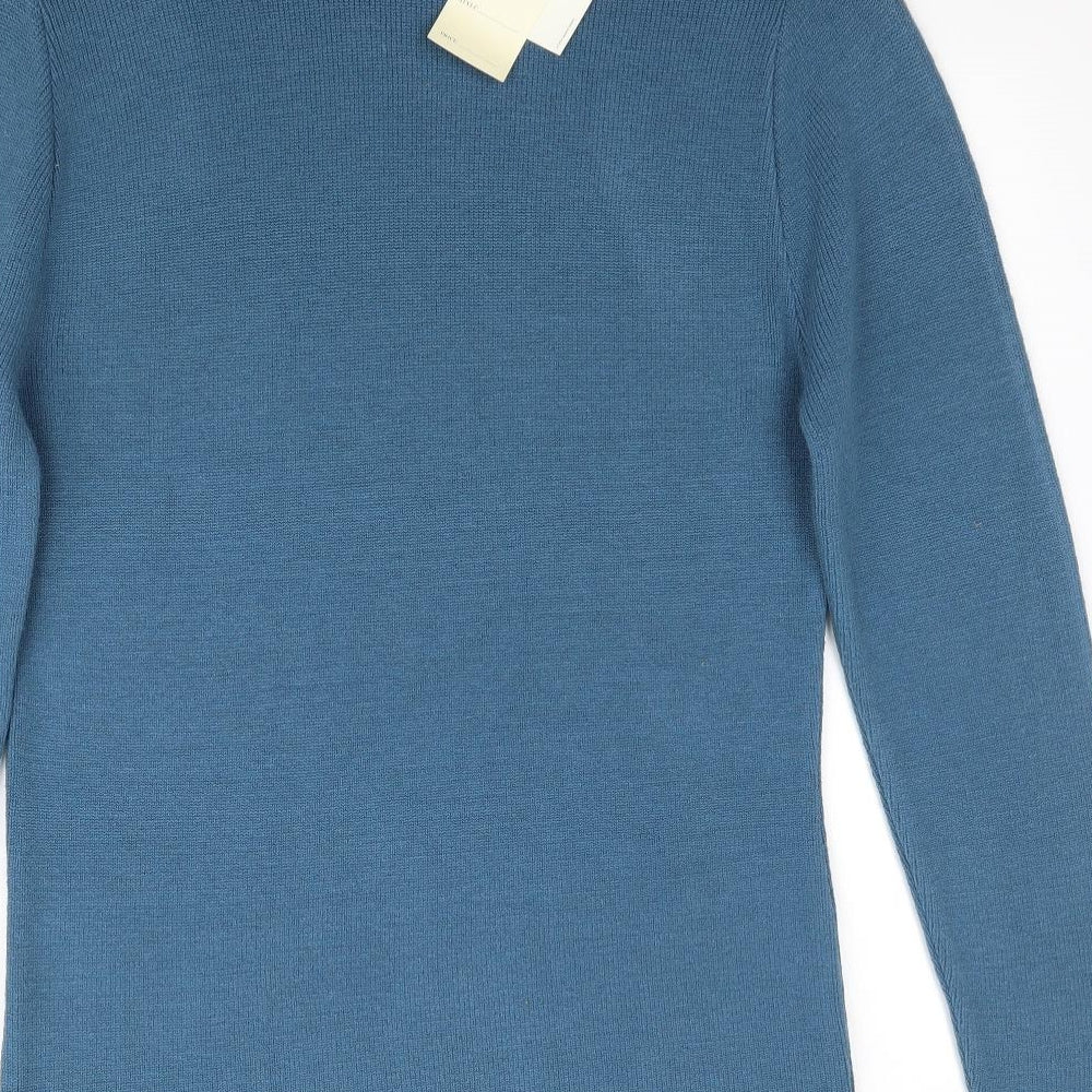 Future Lady Womens Blue  Knit Pullover Jumper Size M