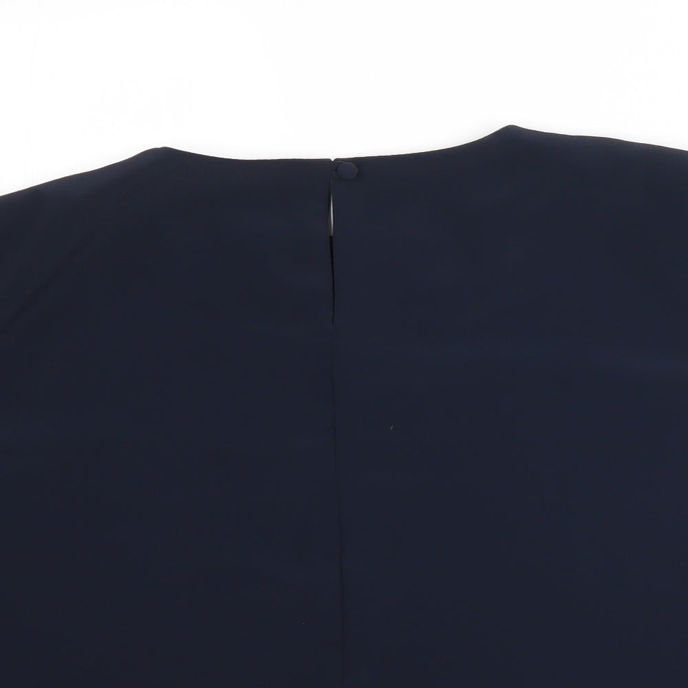 Preowrn Womens Blue   Basic Blouse Size 24