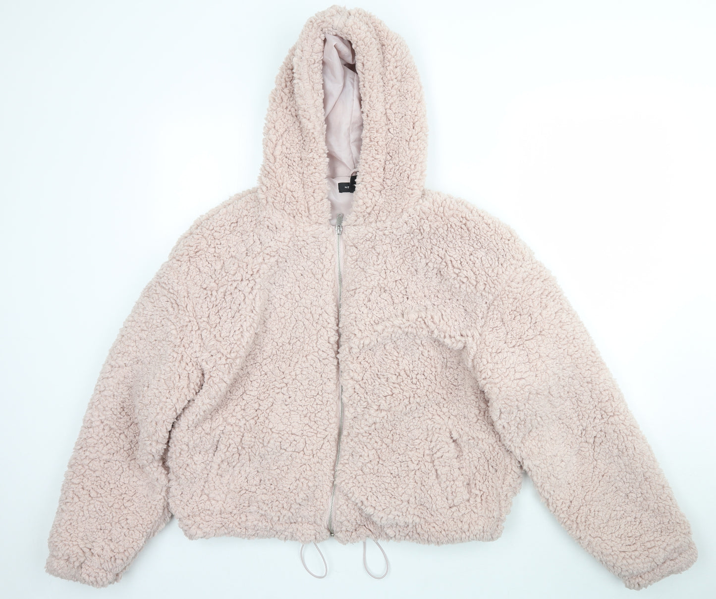 New Look Womens Pink   Jacket  Size L  - Fluffy