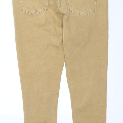 F&F Womens Beige  Denim Skinny Jeans Size 14 L28 in