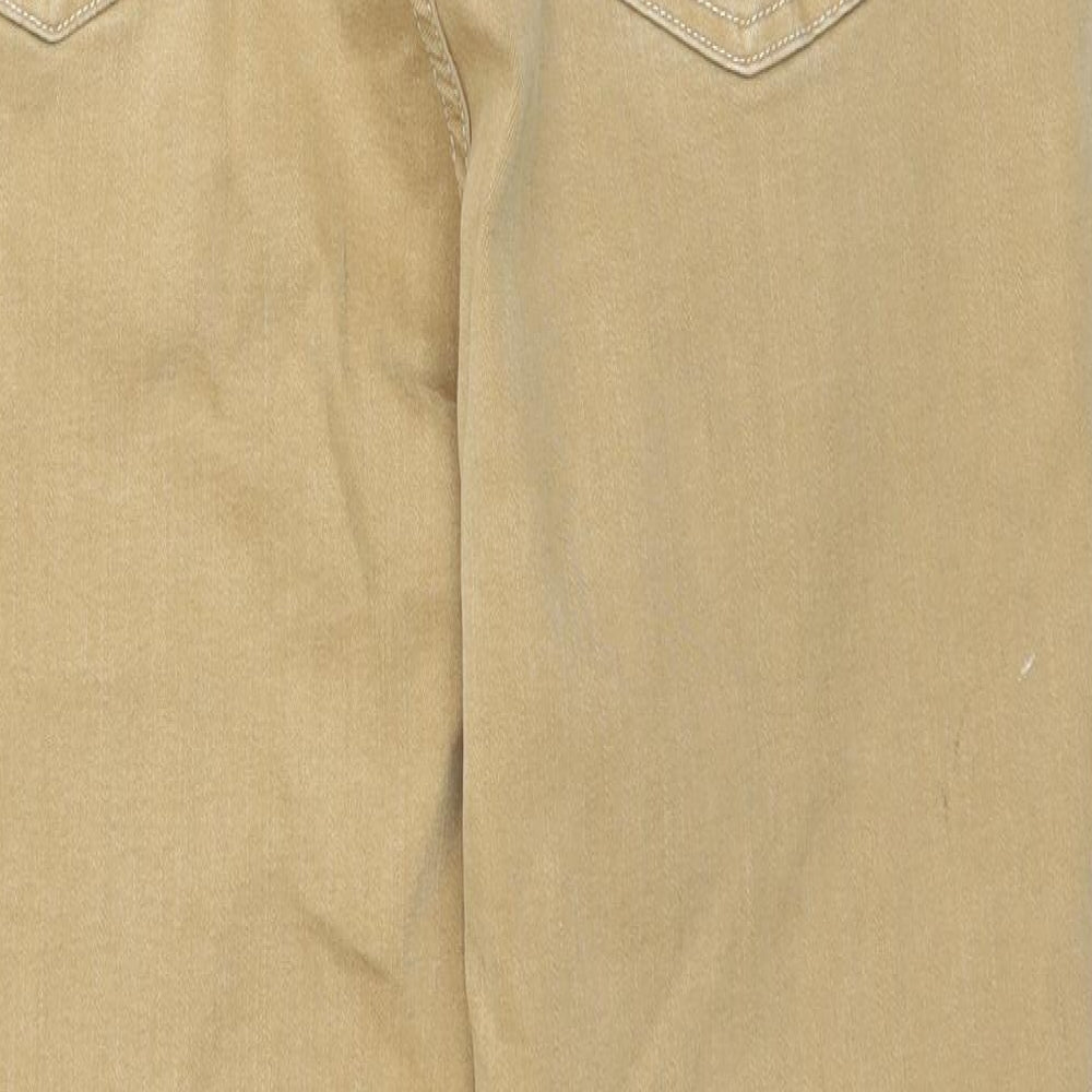 F&F Womens Beige  Denim Skinny Jeans Size 14 L28 in