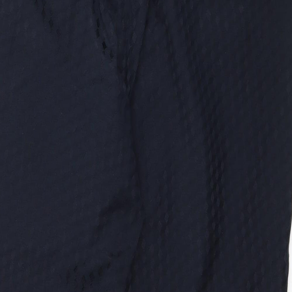 F&F Womens Blue Geometric  Trousers  Size 14 L27 in