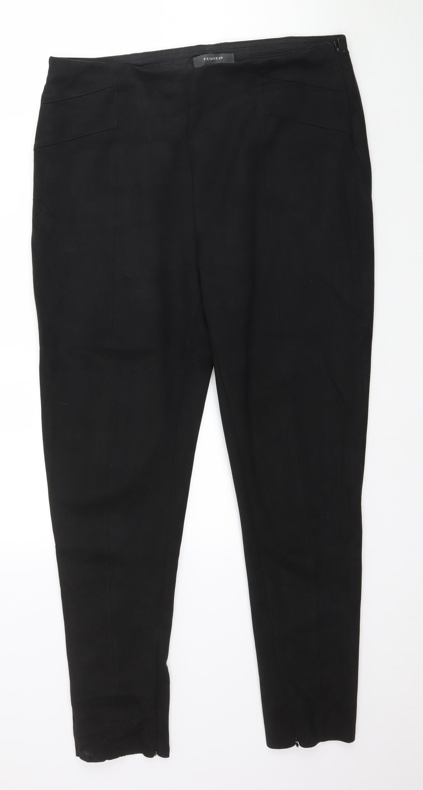 Primark Womens Black   Trousers  Size 14 L28 in