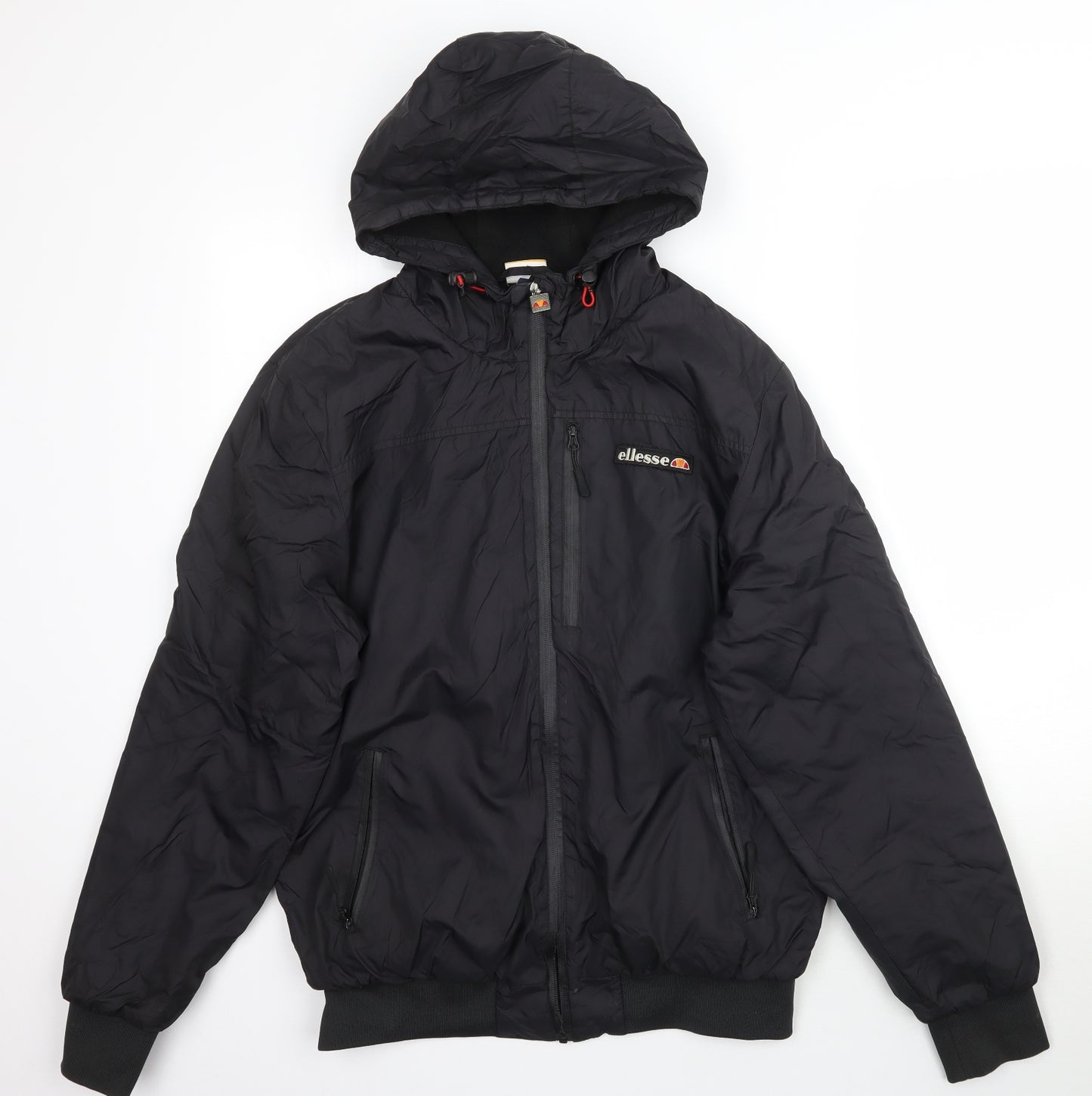 ellesse Mens Black   Rain Coat Coat Size S