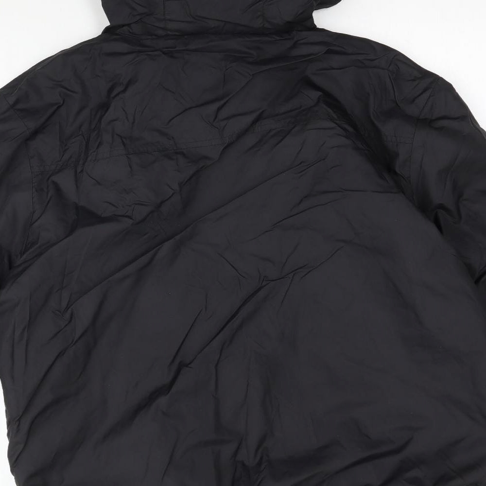 ellesse Mens Black   Rain Coat Coat Size S