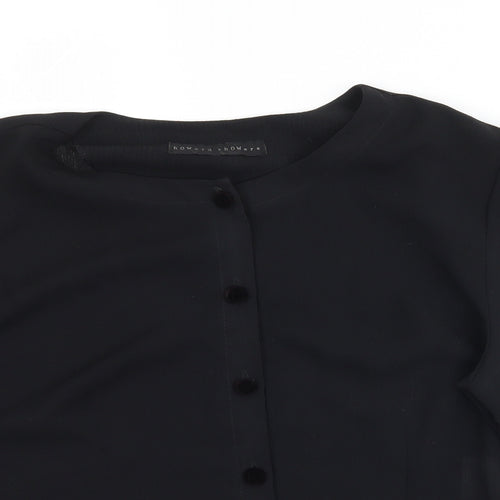 howard showers Womens Black   Basic Blouse Size 10