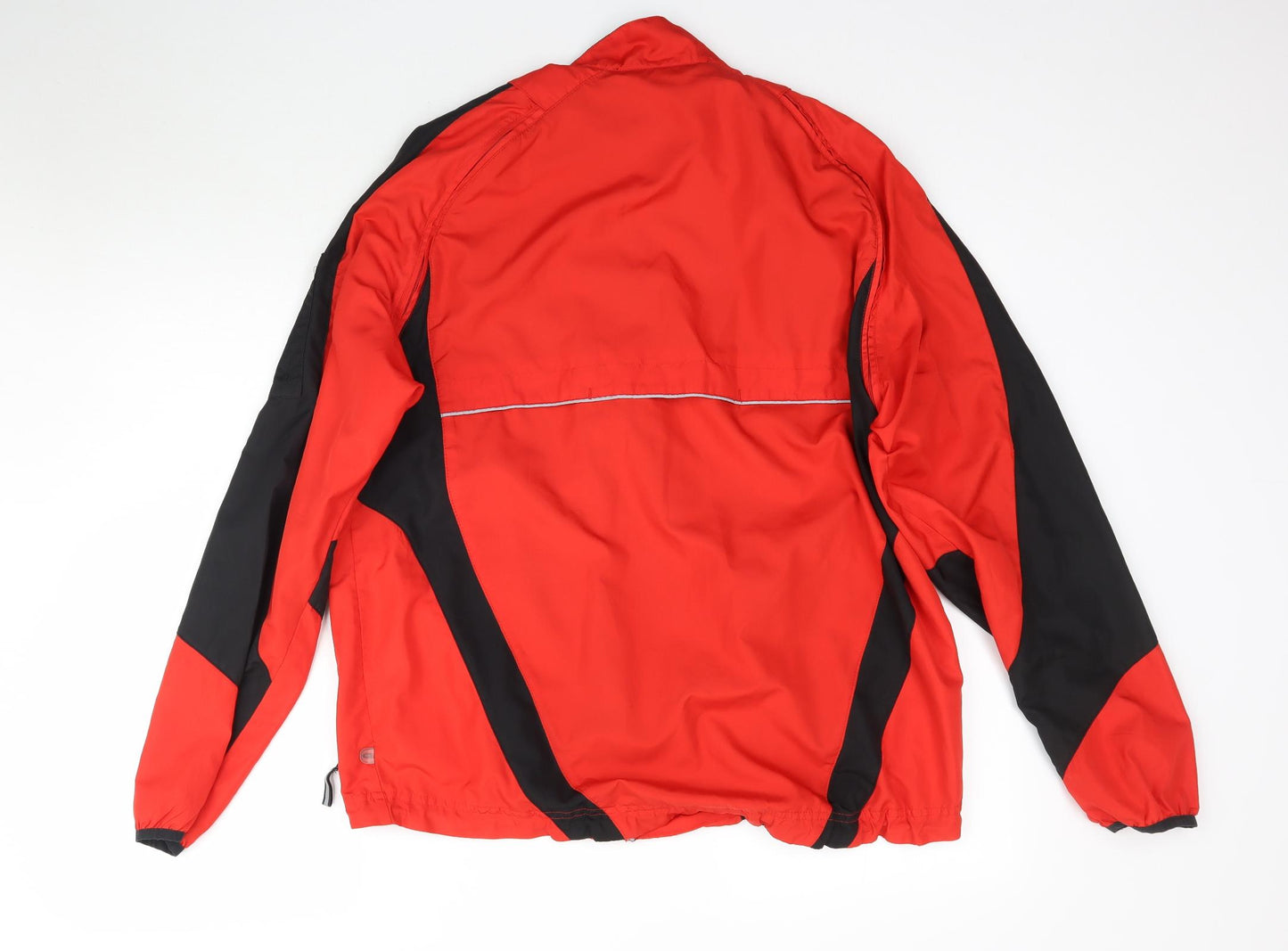 Crane Mens Red   Windbreaker Coat Size L