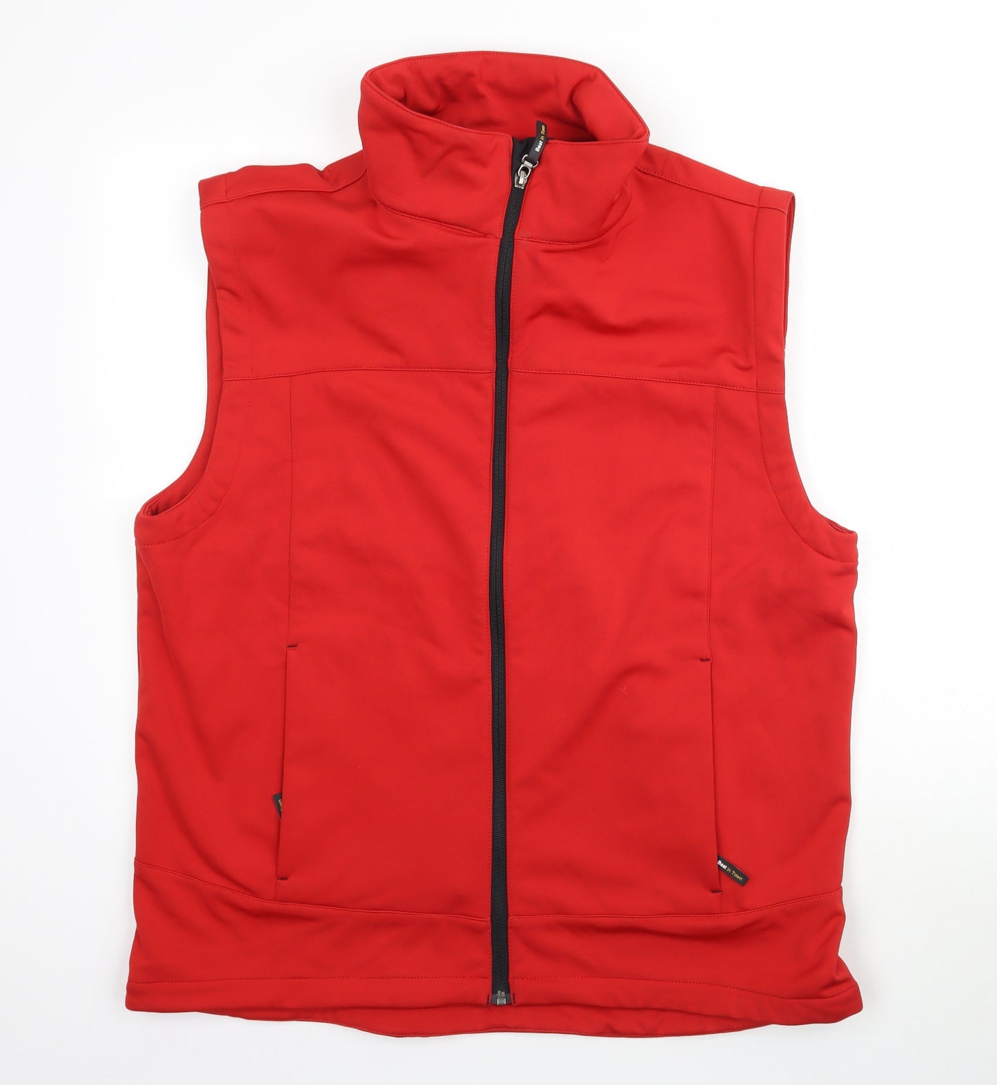 Best in Town Womens Red   Gilet Coat Size XL